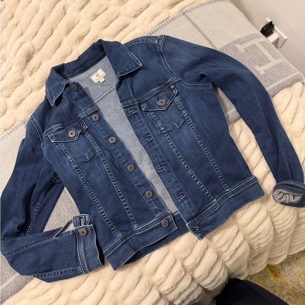Ag Adriano Goldschmied Dark Blue Denim Jacket